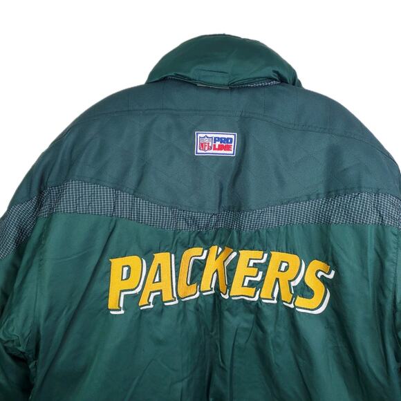 Vtg 90s NFL Pro Line Green Bay Packers Jacket Coat Sz XL Logo Athletic Full-Zip - Picture 14 of 16